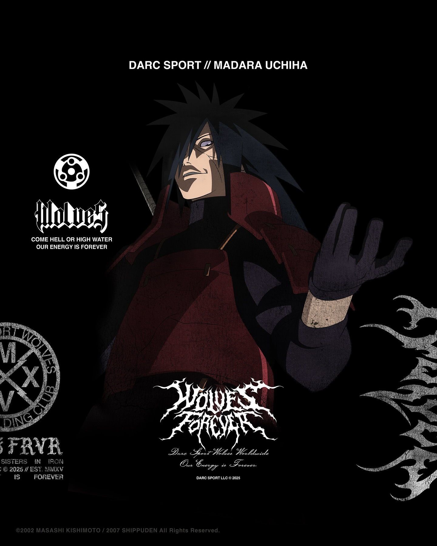 CAMISETA OVERSIZED - MADARA UCHIHA