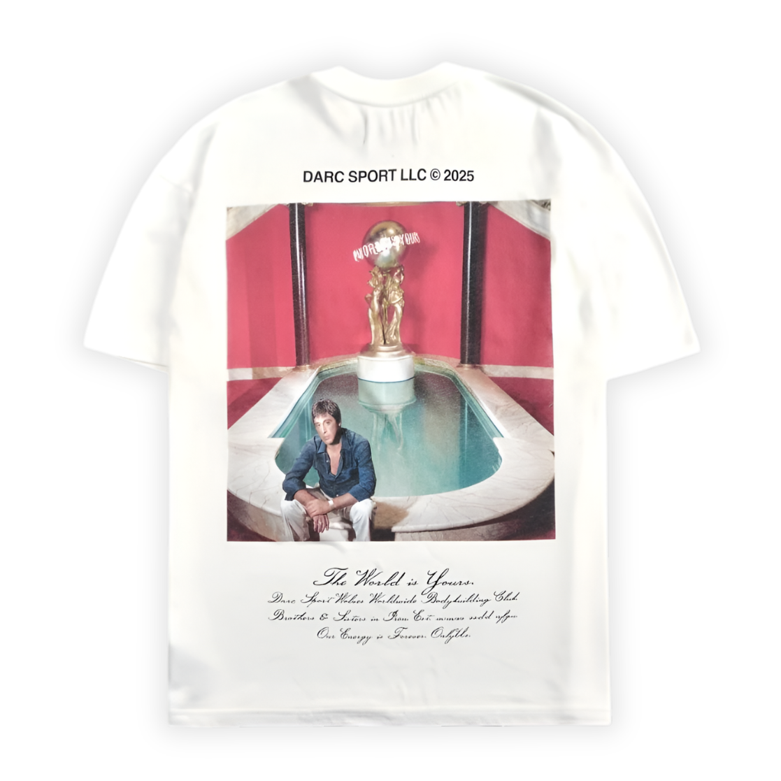 CAMISETA OVERSIZED - THE WORLD IS YOURS WHITE
