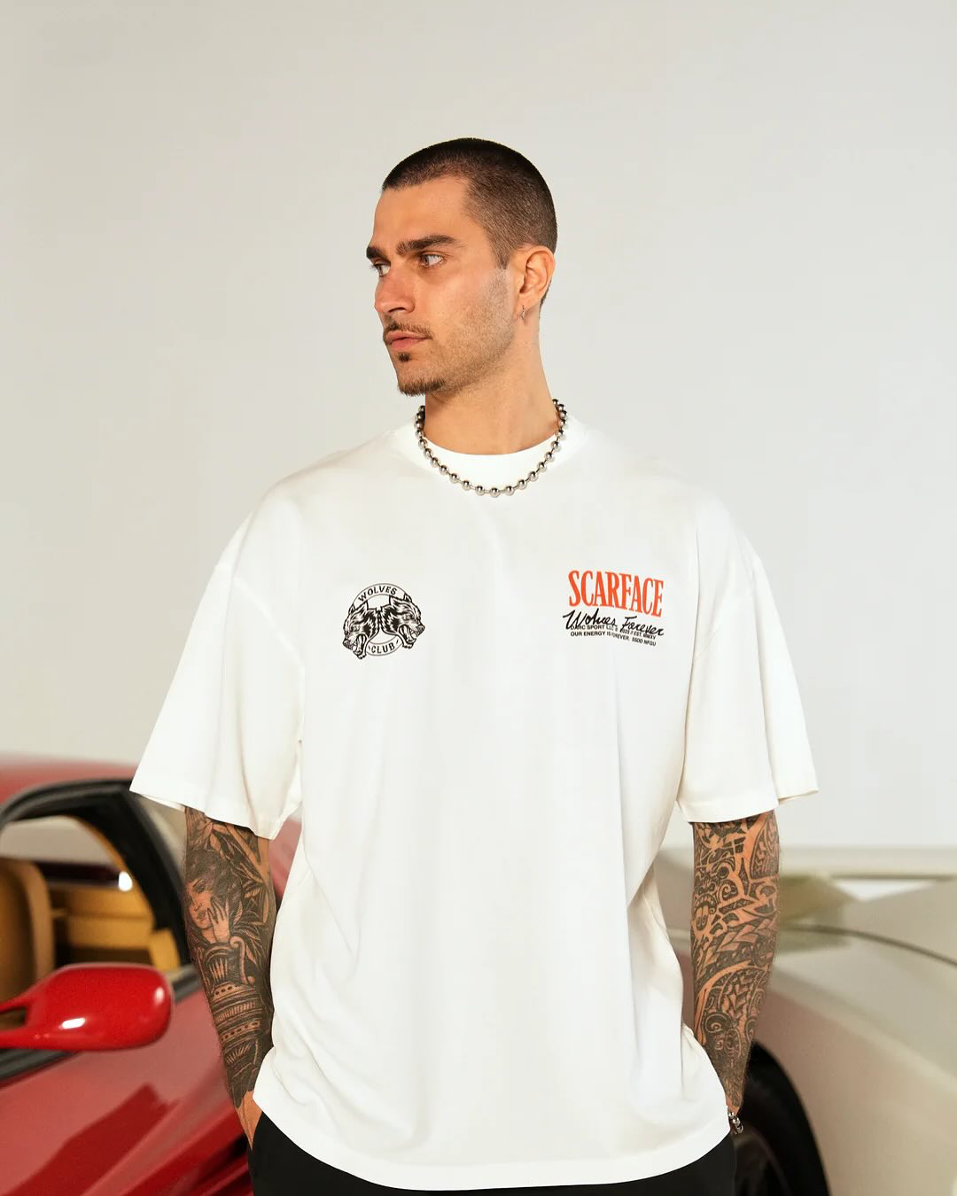 CAMISETA OVERSIZED -  SAY HELLO WHITE