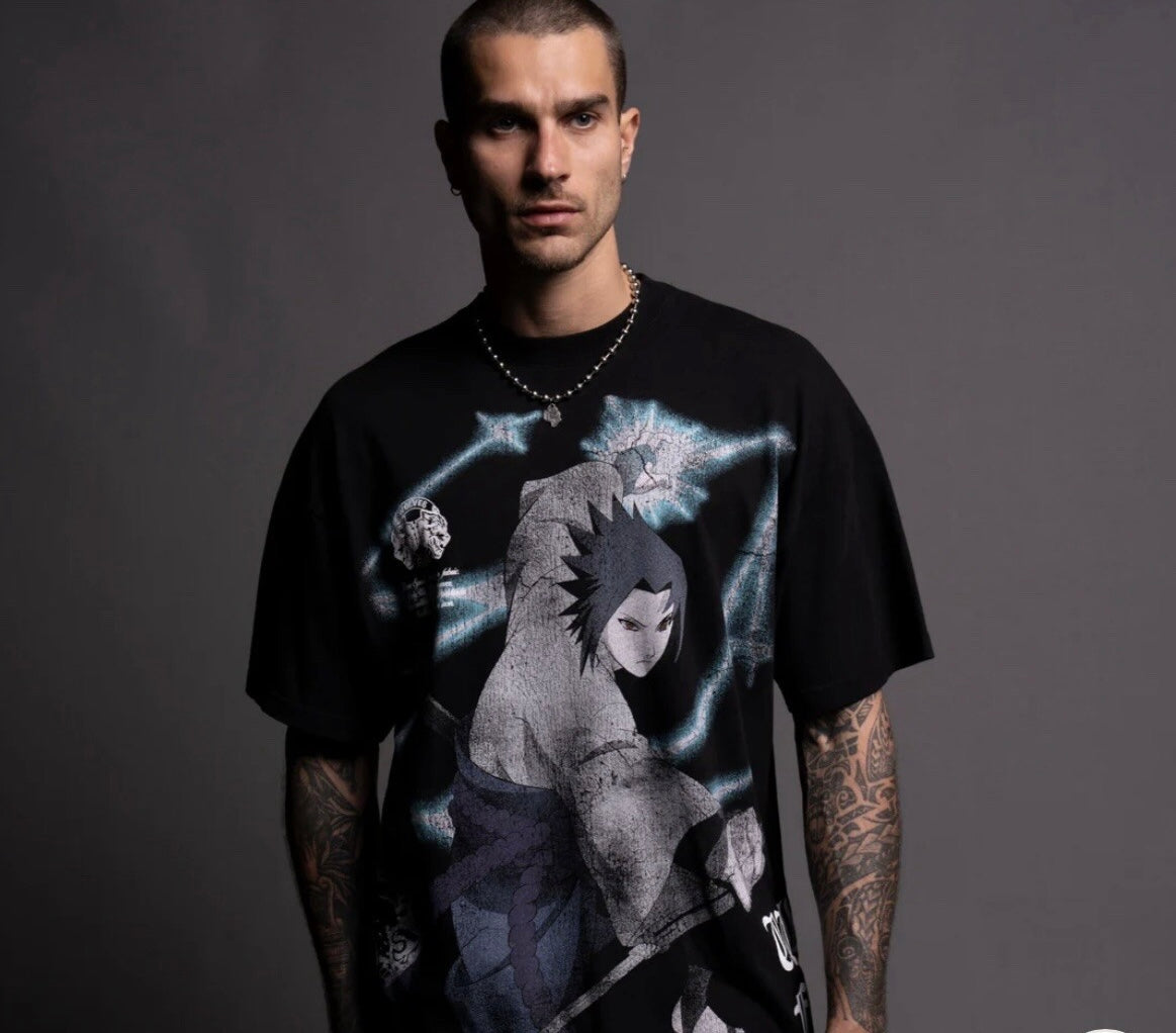 CAMISETA OVERSIZED - SASUKE CHIDORI