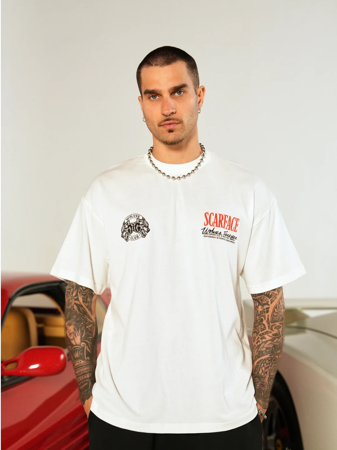 CAMISETA OVERSIZED -  THE WORLD IS YOURS WHITE